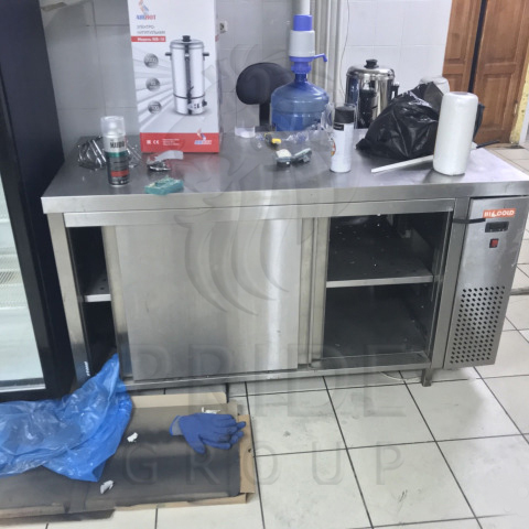 Стол тепловой пристенный двери купе HICOLD TS 16 SN 1600х600х850