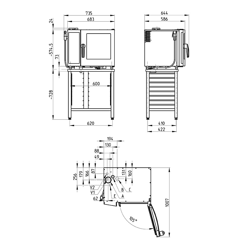 Пароконвектомат Retigo O623IC VISION II