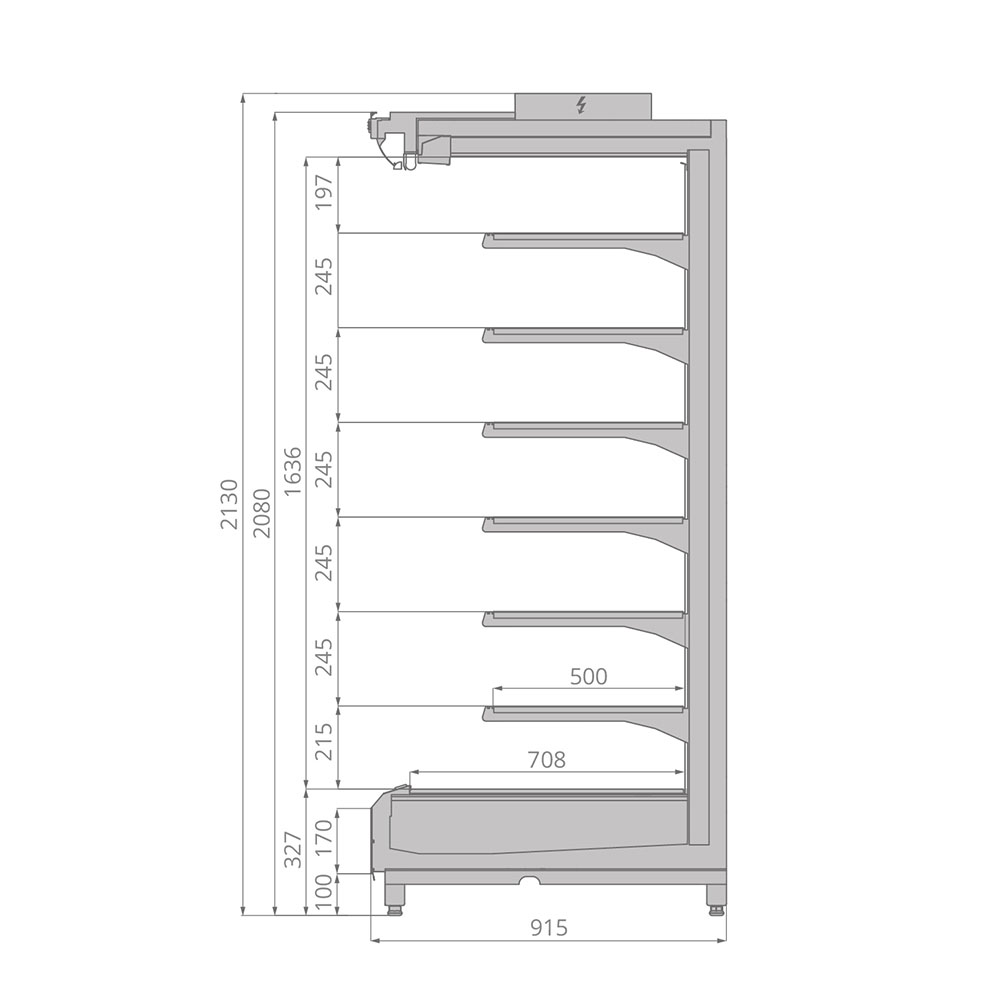 Горка холодильная Brandford TESEY Compact 250