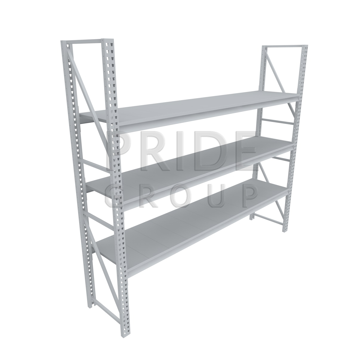 картинка Стеллаж грузовой СГП 1000x800x2000 3 полки крашенные