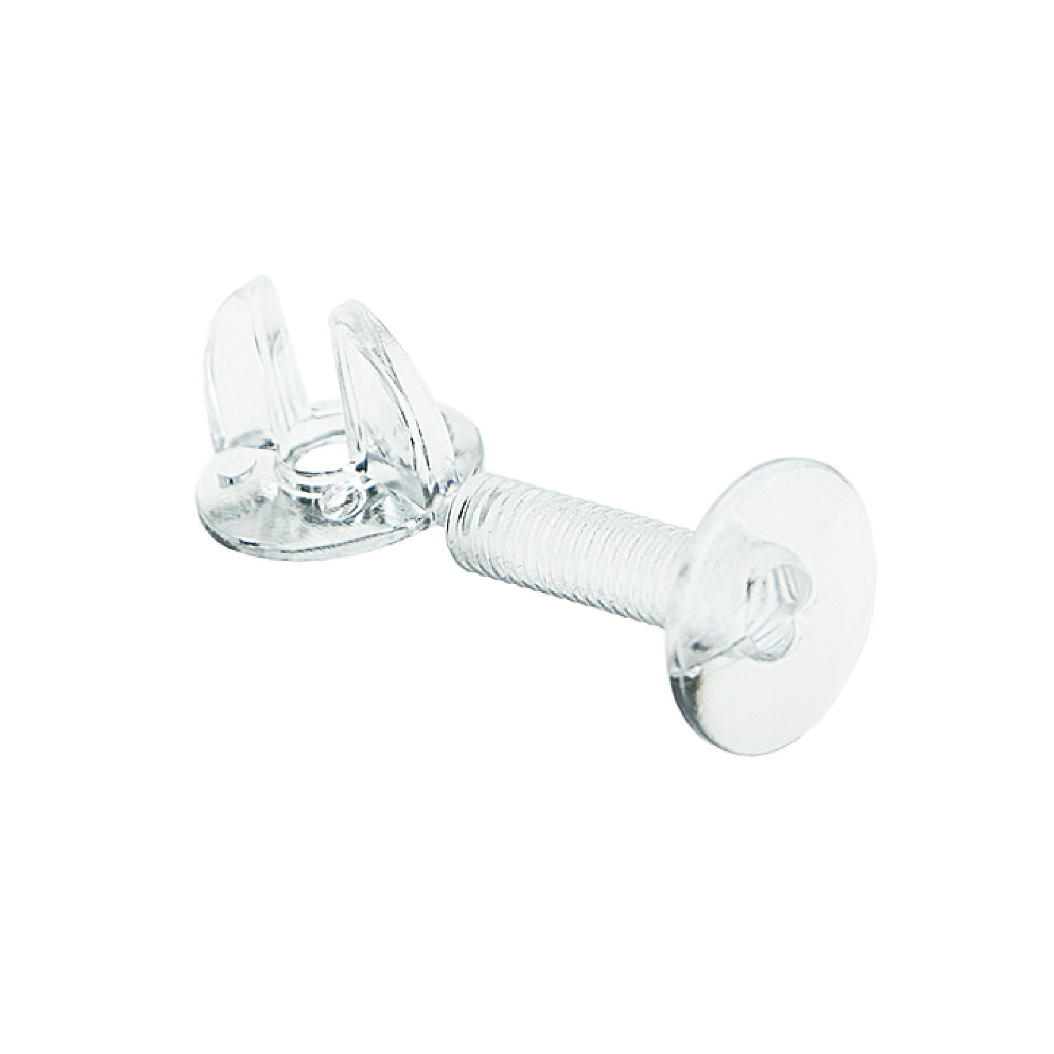 Винт и гайка пластиковый с ушками VIKING SCREW-18, цвет прозрачный EPG