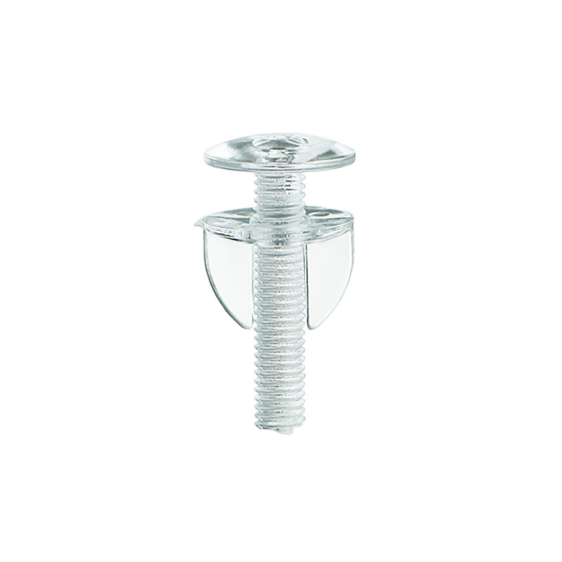 Винт и гайка пластиковый с ушками VIKING SCREW-25, цвет прозрачный EPG