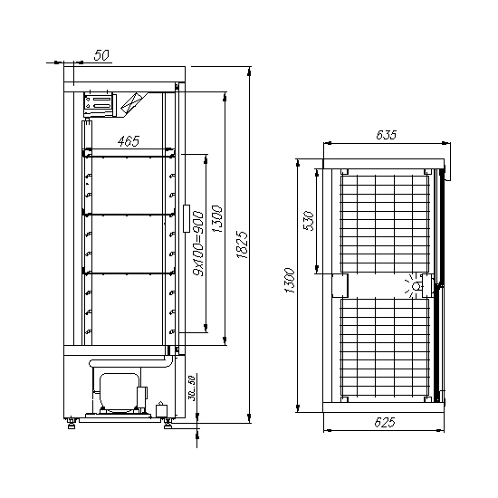 Шкаф холодильный Carboma ШХ-0,8К INOX