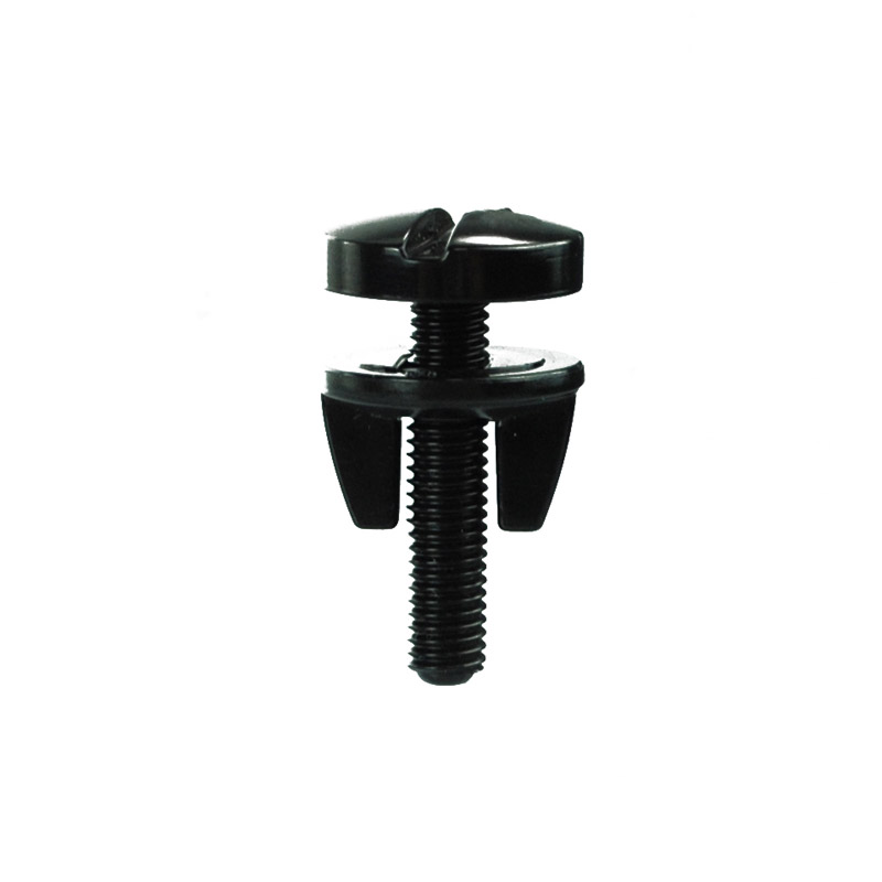 Винт нажимной пластиковый с гайкой CLICK SCREW-25 длина 25 мм, цвет черный EPG