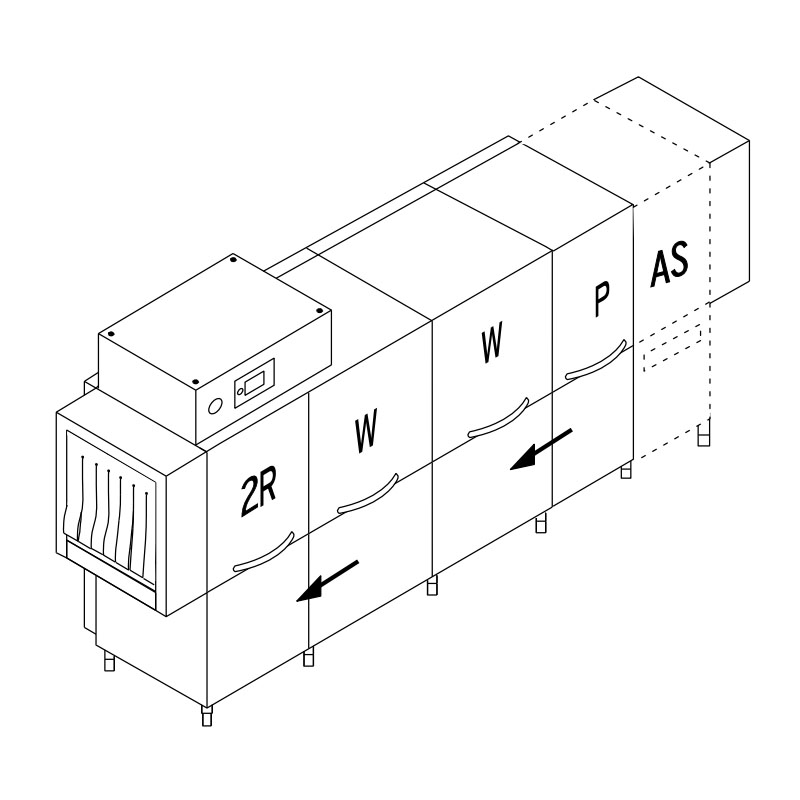 картинка Машина посудомоечная конвейерная DIHR RX 356 AS V