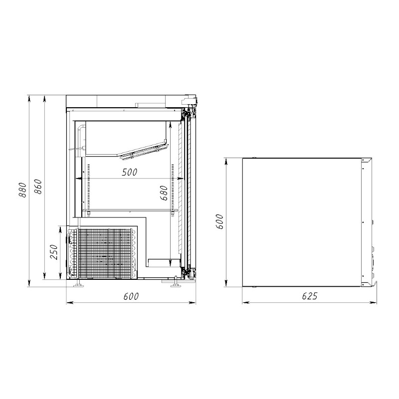 Шкаф холодильный ARKTO DR0.13-S