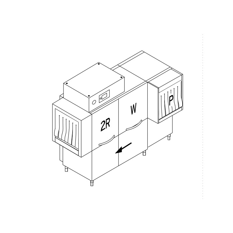 Машина посудомоечная конвейерная DIHR RX 296 LC