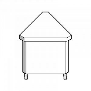картинка Прилавок нейтральный угловой EMAINOX 8EAE45 8045065