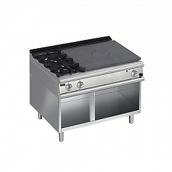 картинка Плита со сплошной поверхностью газовая 900 серии Apach Chef Line LRSTG129R2SXOS