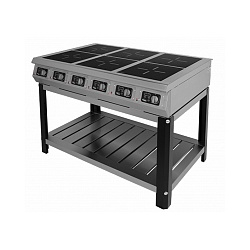 картинка Плита 6-ти конфорочная Grill Master индукционная Ф6ИП/800 (на подставке)