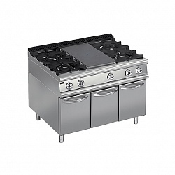 картинка Плита со сплошной поверхностью газовая 900 серии Apach Chef Line LRSTG129R4CS