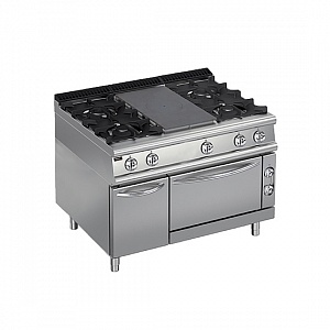 картинка Плита со сплошной поверхностью газовая 700 серии Apach Chef Line LRSTG127R4FG